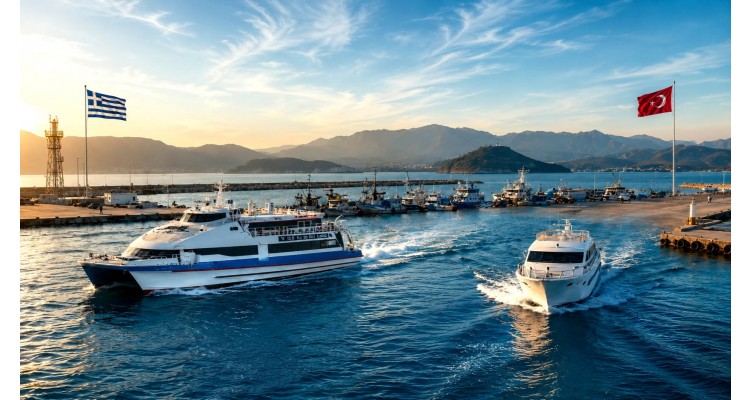 Regular Ferry Boat Services  from Edirne to the Greek islands