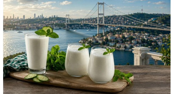 ayran-turkish yogurt drink