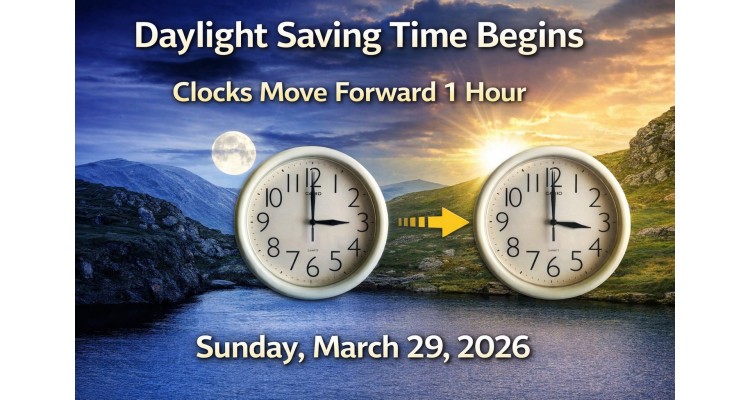 time change-daylight saving time-2026