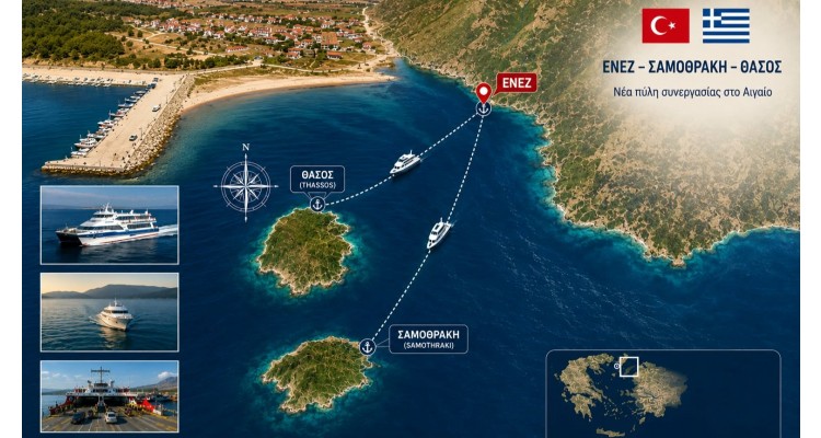 Regular Ferry Boat Services  from Edirne to the Greek islands